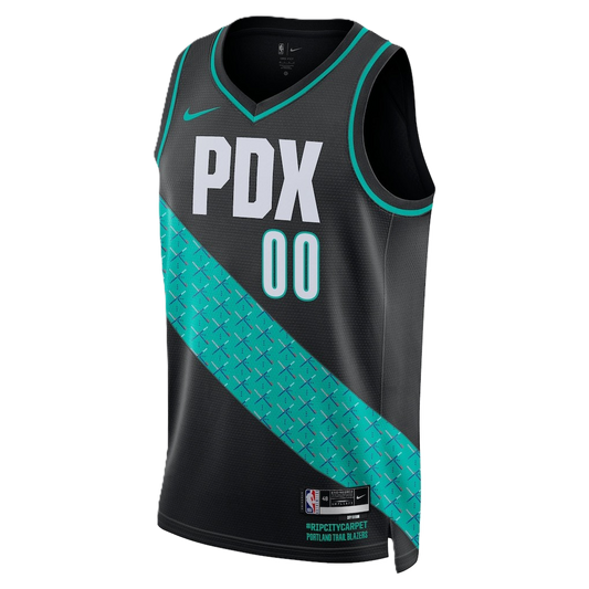Portland Trail Blazers Black 2025-2026 City Edition Jersey Custom
