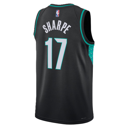 Portland Trail Blazers Black 2025-2026 City Edition Jersey Shaedon Sharpe #17