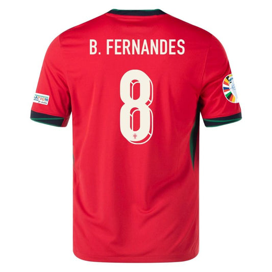 Portugal 2024 Home Jersey B.Fernandes #8 back