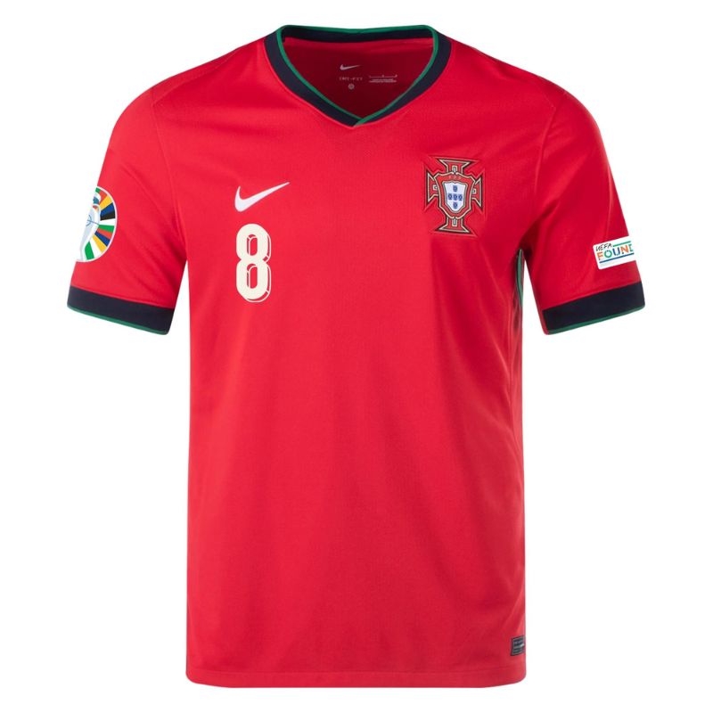 Portugal 2024 Home Jersey B.Fernandes #8 front