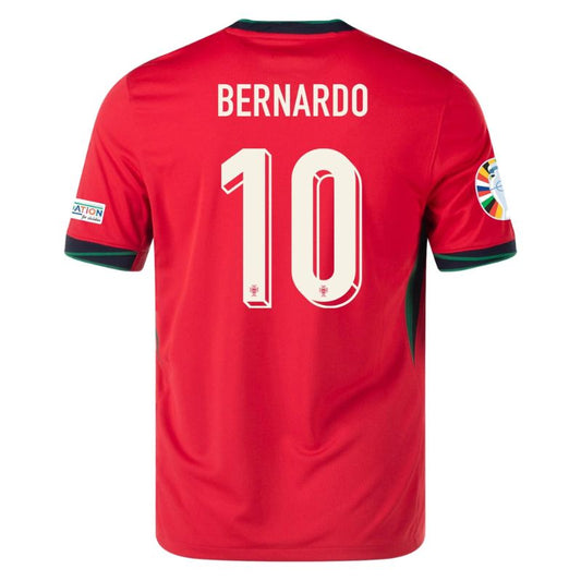 Portugal 2024 Home Jersey Bernardo #10 back