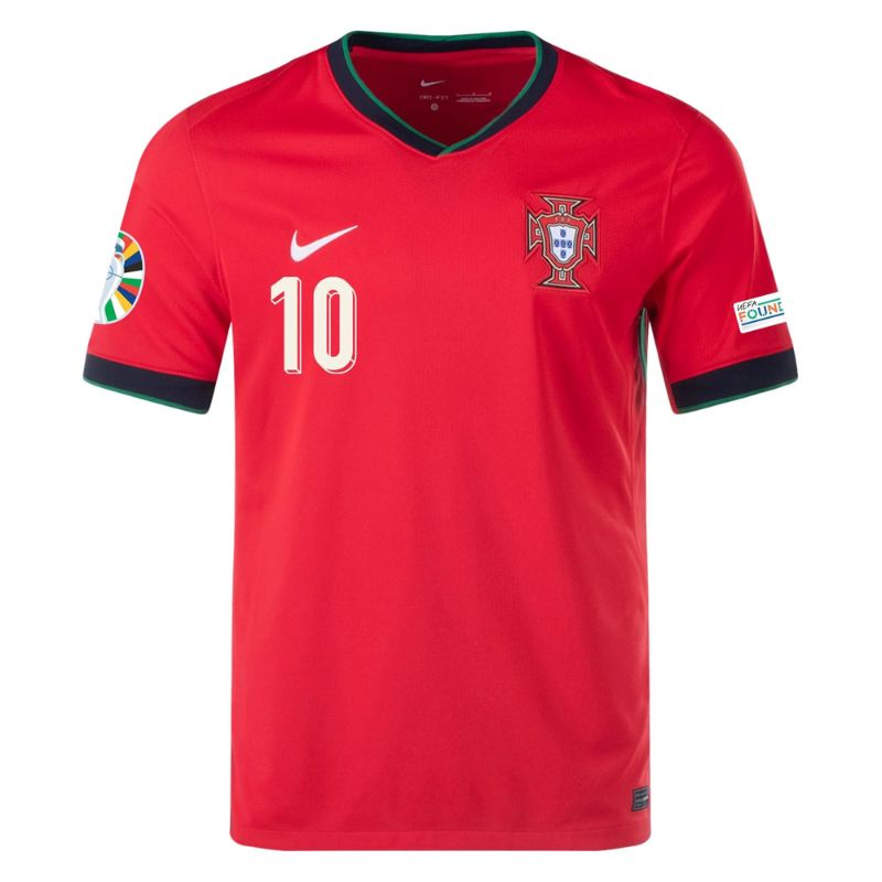 Portugal 2024 Home Jersey Bernardo #10 front