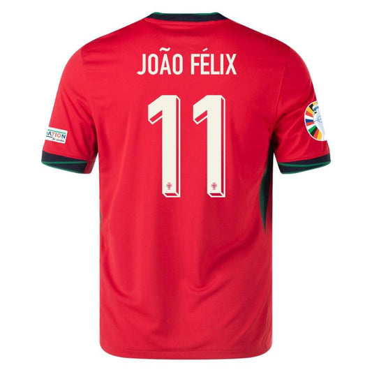 Portugal 2024 Home Jersey Joao Felix #11 back