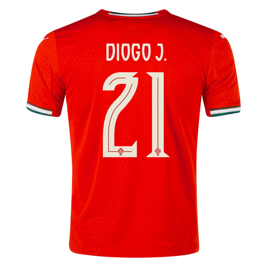 Portugal 2025 Home Jersey Diogo Jota #21