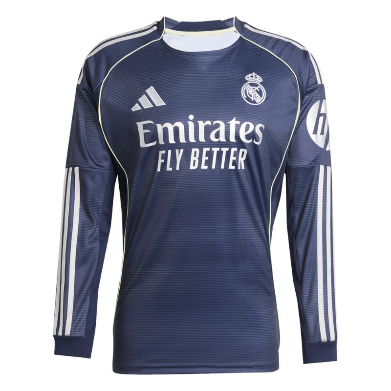 Real Madrid 2025/26 Away Long Sleeve Jersey - Navy front