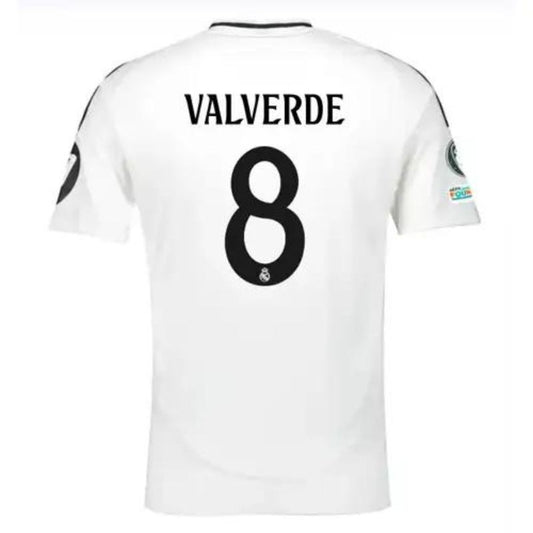 Real Madrid 24/25 Home Jersey Valverde #8 back