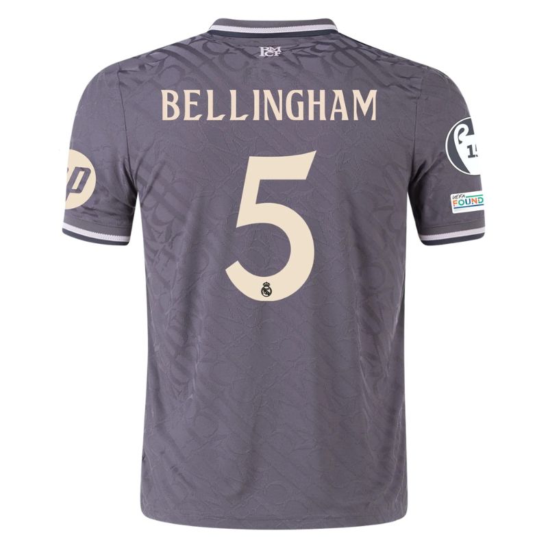 Real Madrid 24/25 Third Jersey Bellingham #5 back