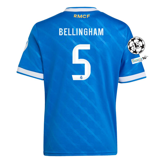 Real Madrid 25/26 Third Jersey Jude Bellingham #5 (Blue)