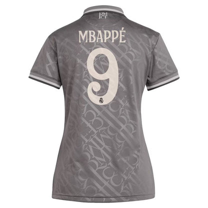 Real Madrid 24/25 Third Jersey Women Mbappe #9 back