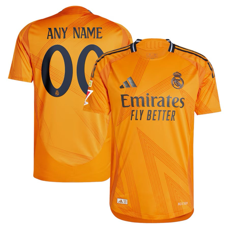 Real Madrid 24/25 Custom Away Jersey front and back