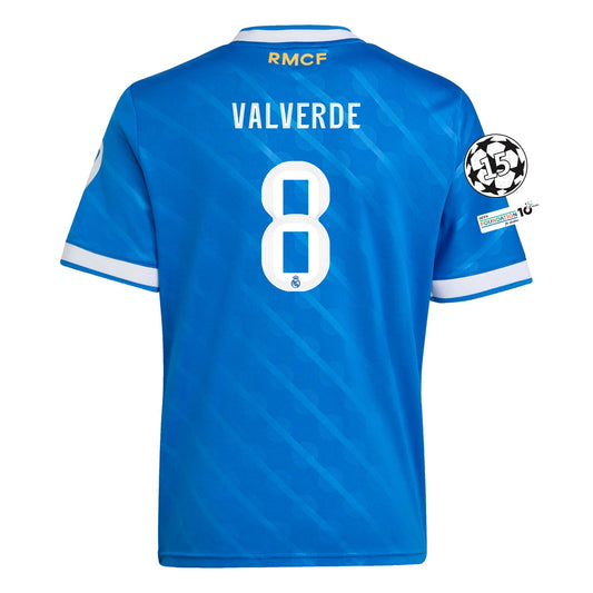 Real Madrid 25/26 Third Jersey Federico Valverde #8 (Blue)