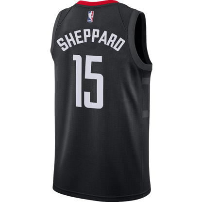 Houston Rockets Black Statement Jersey Reed Sheppard #15