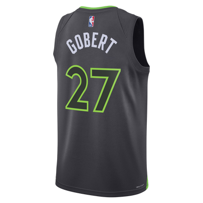 Minnesota Timberwolves Charcoal Statement Jersey Rudy Gobert #27