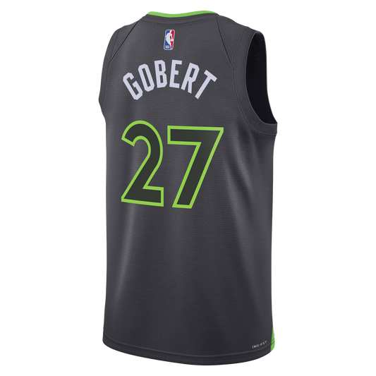 Minnesota Timberwolves Charcoal Statement Jersey Rudy Gobert #27