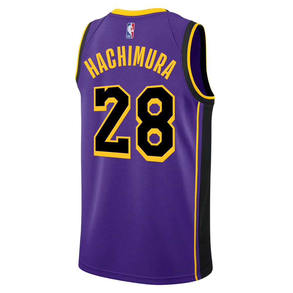 Los Angeles Lakers Purple Statement Jersey Rui Hachimura #28
