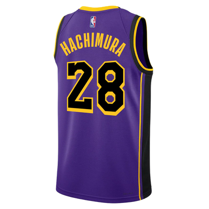 Los Angeles Lakers Purple Statement Jersey Rui Hachimura #28