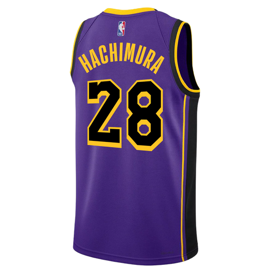 Los Angeles Lakers Purple Statement Jersey Rui Hachimura #28