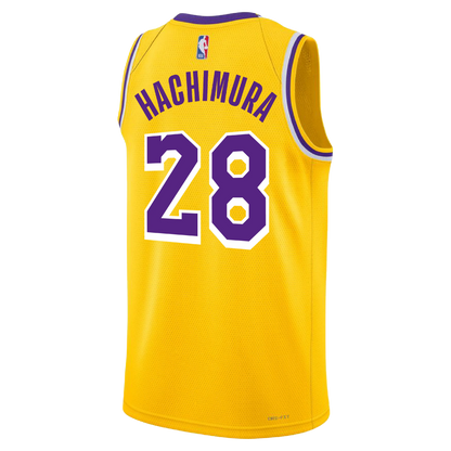 Los Angeles Lakers Yellow Gold Icon Jersey Rui Hachimura #28