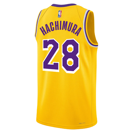 Los Angeles Lakers Yellow Gold Icon Jersey Rui Hachimura #28