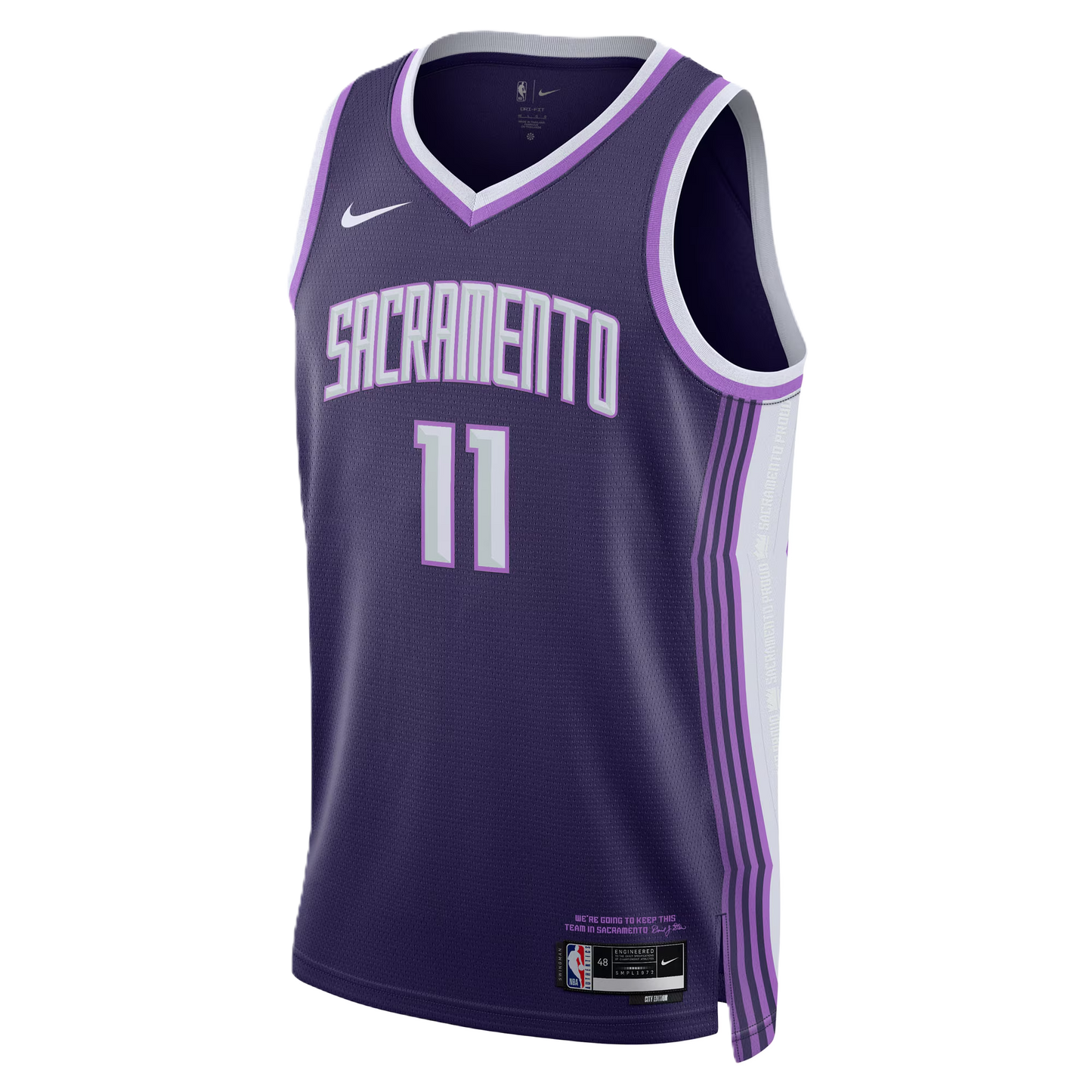 Sacramento Kings Purple 2025-2026 City Edition Jersey Domantas Sabonis #11