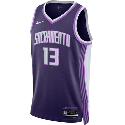 Sacramento Kings Purple 2025-2026 City Edition Jersey Keegan Murray #13