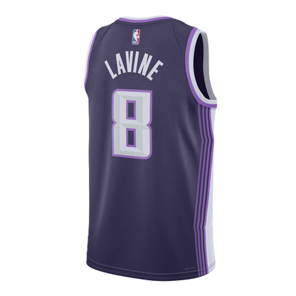 Sacramento Kings Purple 2025-2026 City Edition Jersey Zach LaVine #8