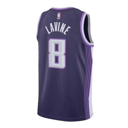 Sacramento Kings Purple 2025-2026 City Edition Jersey Zach LaVine #8