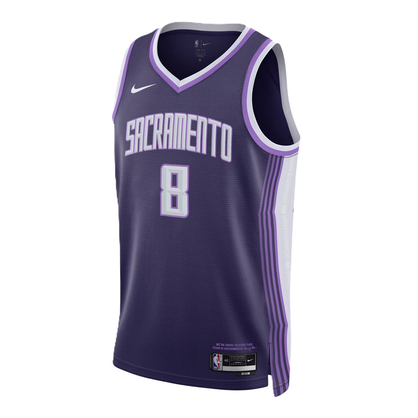 Sacramento Kings Purple 2025-2026 City Edition Jersey Zach LaVine #8