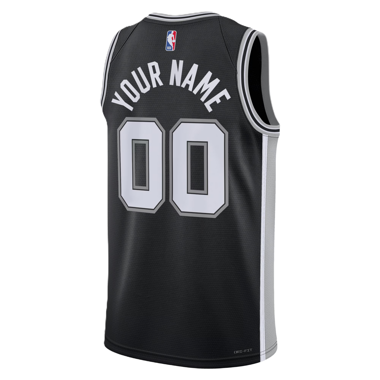 San Antonio Spurs Black Icon Jersey Custom