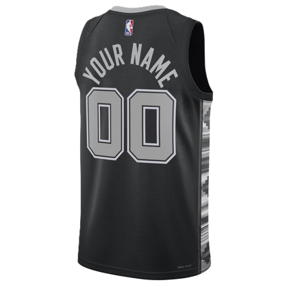 San Antonio Spurs Black Statement Jersey Custom