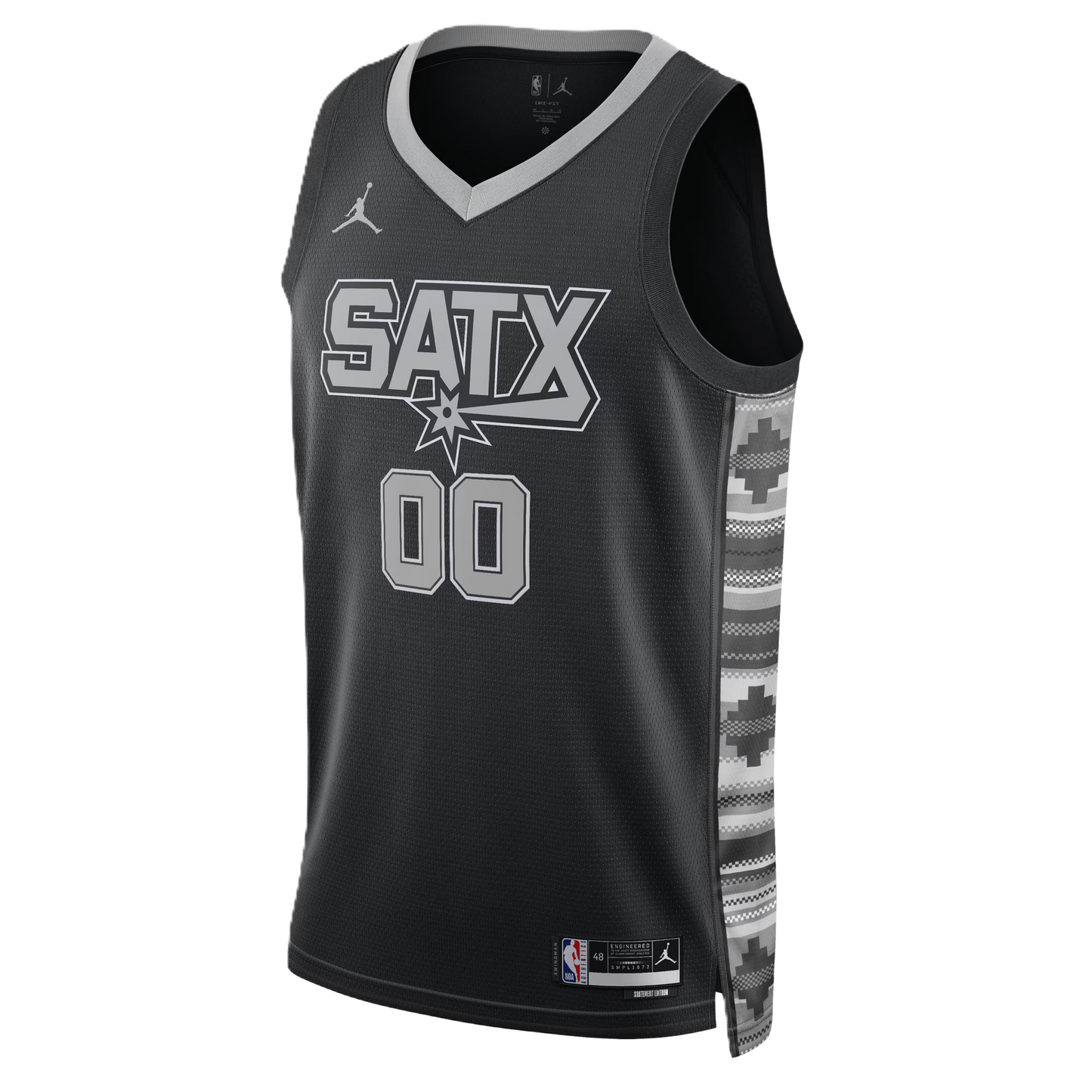 San Antonio Spurs Black Statement Jersey Custom