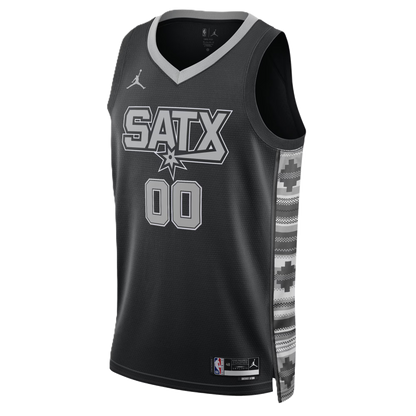 San Antonio Spurs Black Statement Jersey Custom