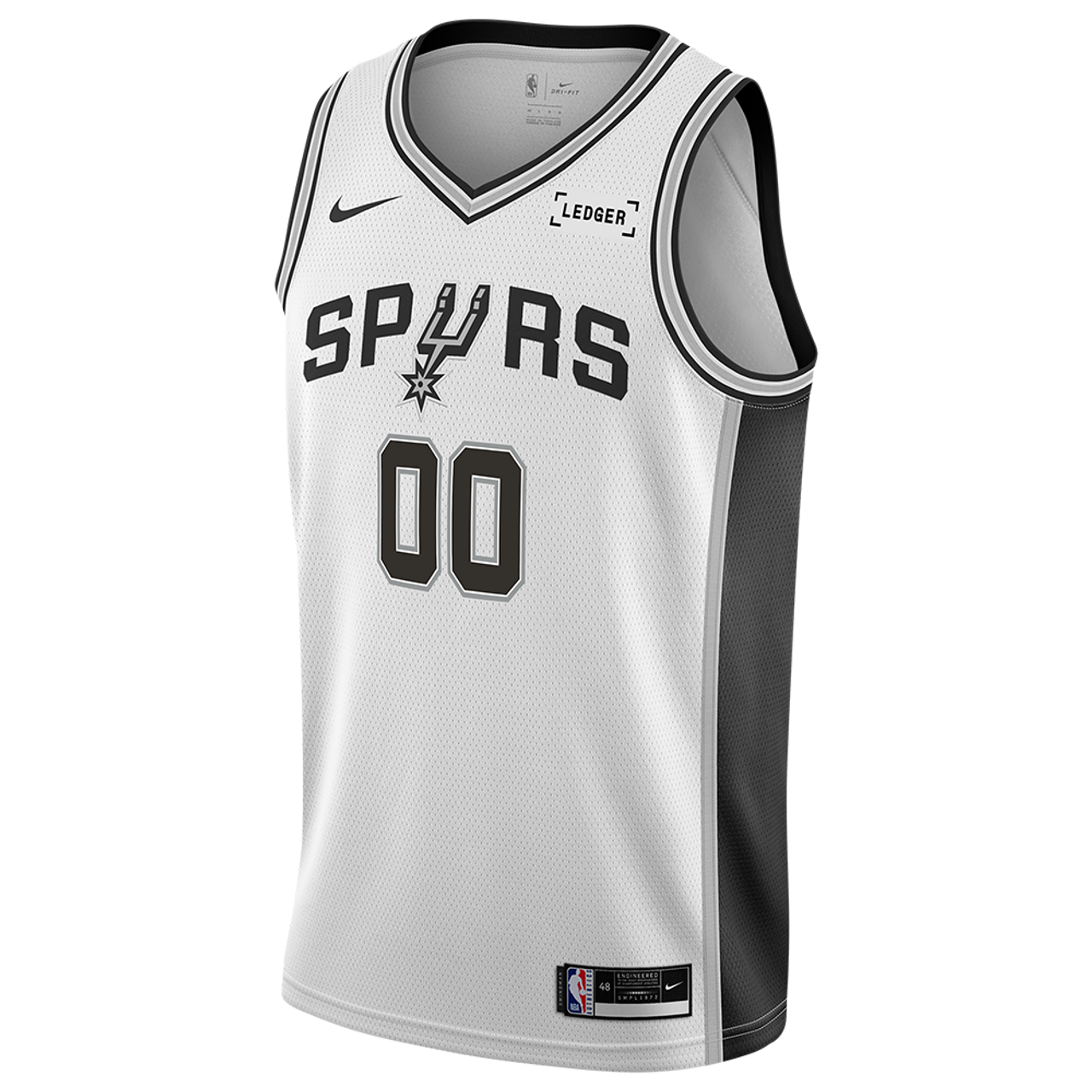 San Antonio Spurs White Association Jersey Custom