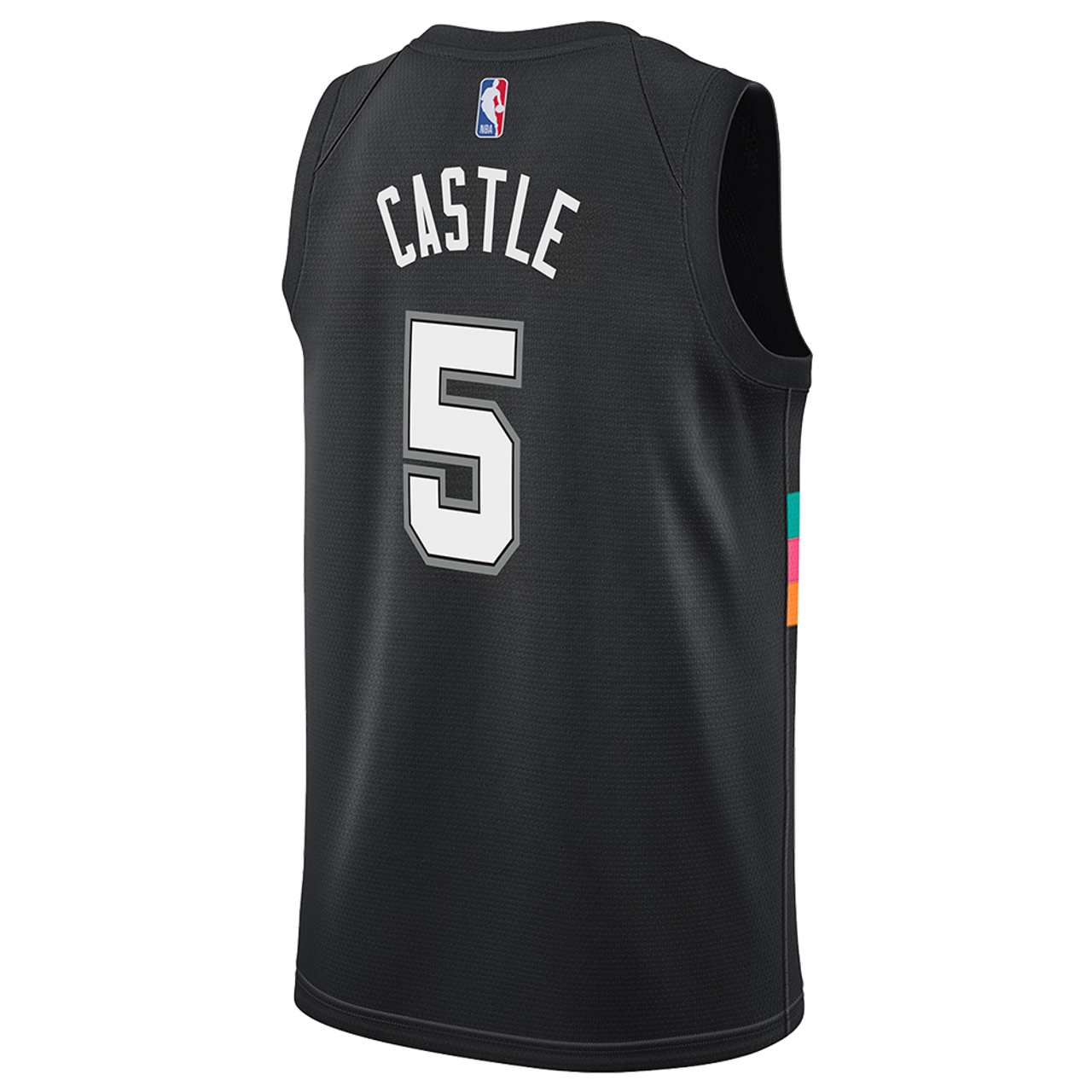 San Antonio Spurs Black 2025-2026 City Edition Jersey Stephon Castle #5