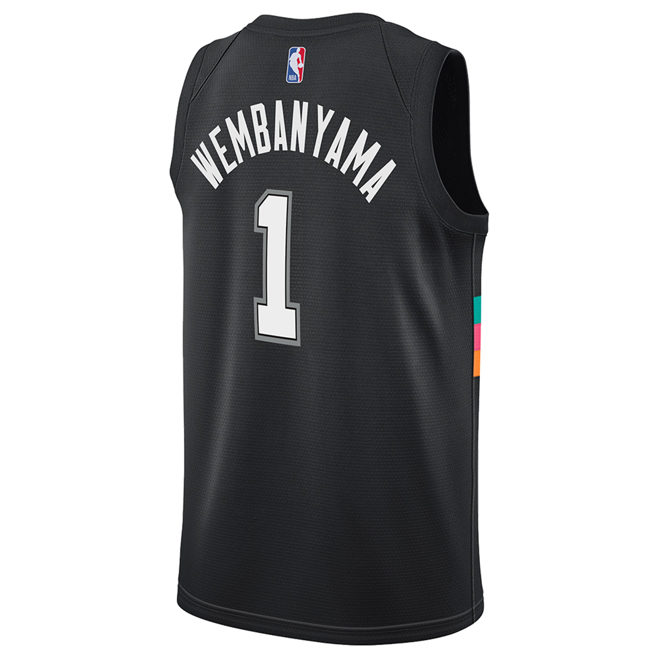 San Antonio Spurs Black 2025-2026 City Edition Jersey Victor Wembanyama #1