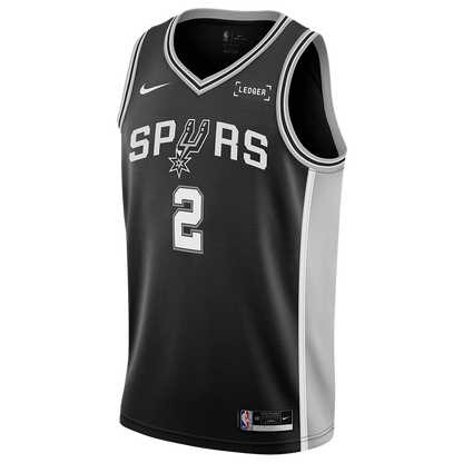 San Antonio Spurs Black Icon Jersey Dylan Harper #2