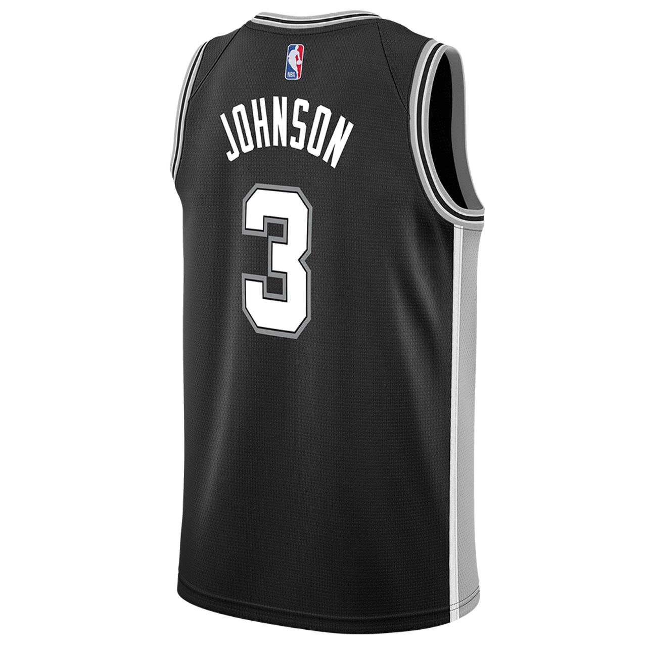 San Antonio Spurs Black Icon Jersey Keldon Johnson #3