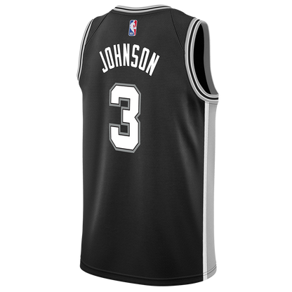 San Antonio Spurs Black Icon Jersey Keldon Johnson #3