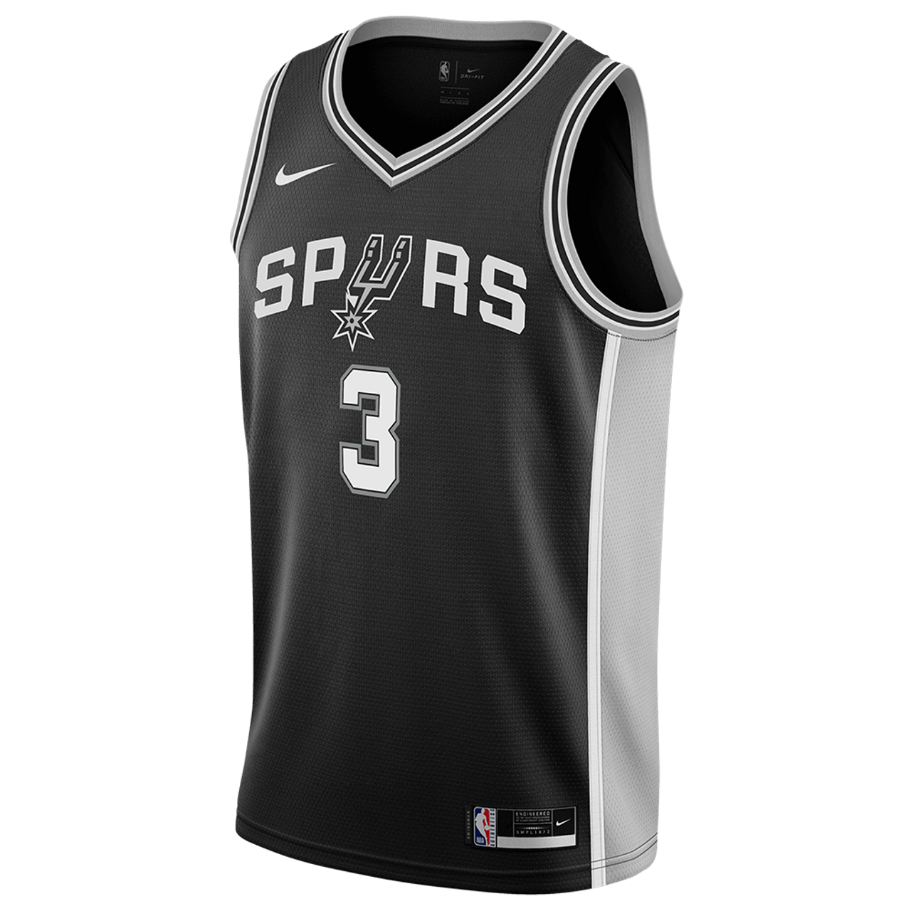 San Antonio Spurs Black Icon Jersey Keldon Johnson #3
