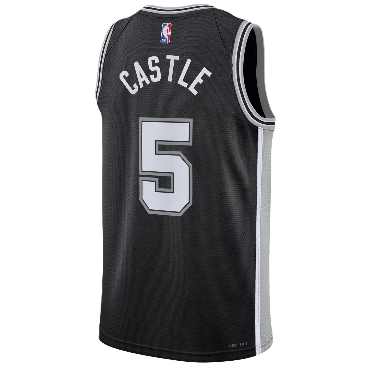 San Antonio Spurs Black Icon Jersey Stephon Castle #5