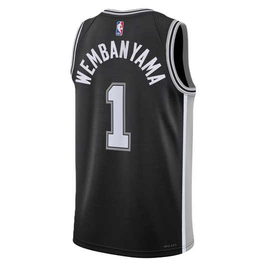 San Antonio Spurs Black Icon Jersey Victor Wembanyama #1