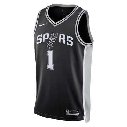 San Antonio Spurs Black Icon Jersey Victor Wembanyama #1