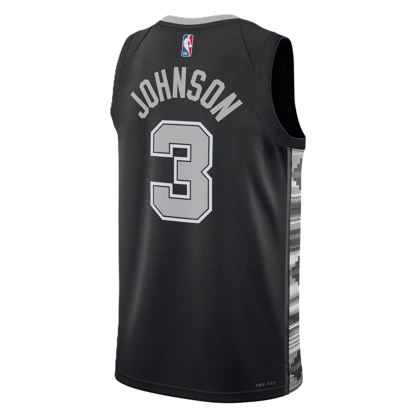 San Antonio Spurs Black Statement Jersey Keldon Johnson #3