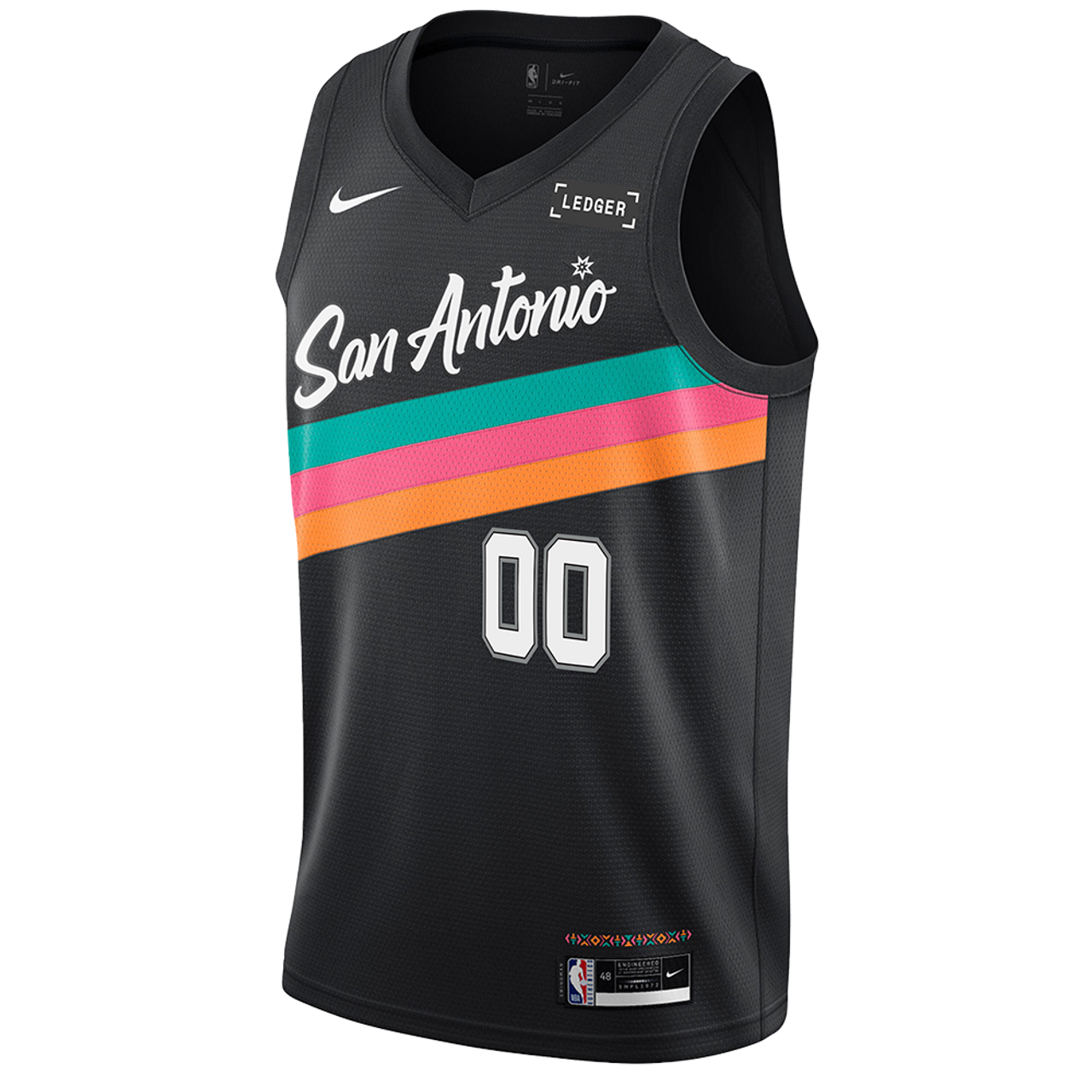 San Antonio Spurs Black 2025-2026 City Edition Jersey Custom