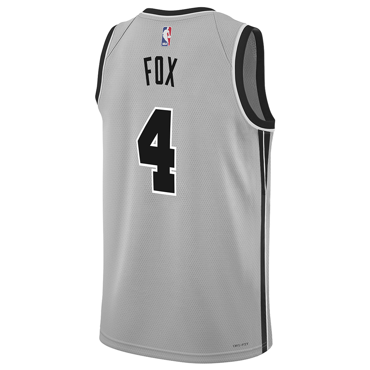 San Antonio Spurs Silver 2025-2026 Statement Jersey De'Aaron Fox #4