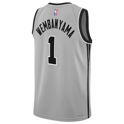 San Antonio Spurs Silver 2025-2026 Statement Jersey Victor Wembanyama #1
