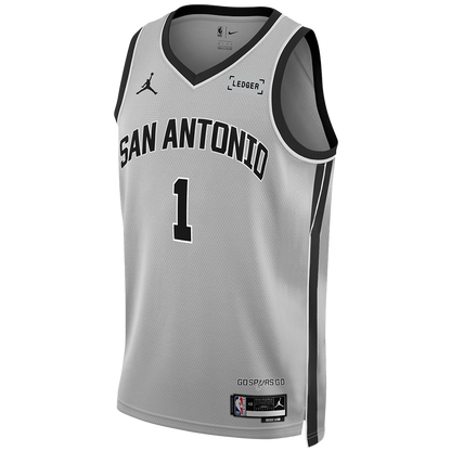 San Antonio Spurs Silver 2025-2026 Statement Jersey Victor Wembanyama #1