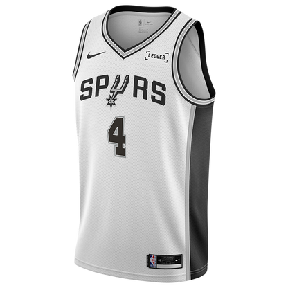 San Antonio Spurs White Association Jersey De'Aaron Fox #4