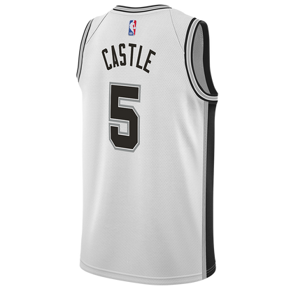 San Antonio Spurs White Association Jersey Stephon Castle #5