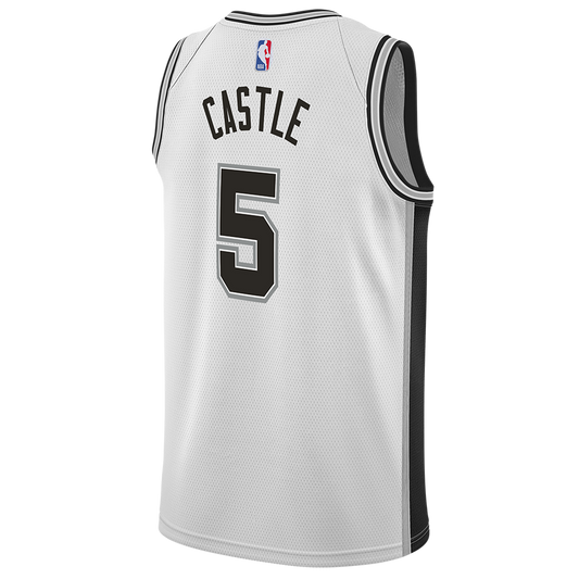San Antonio Spurs White Association Jersey Stephon Castle #5
